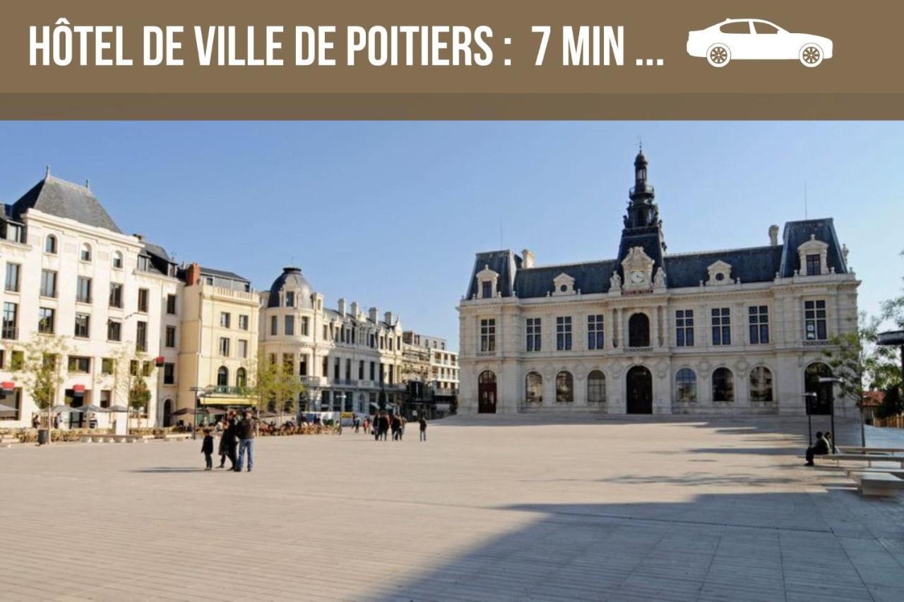 Bellejoie - Appartement T3- Poitiers Sud - Direct Futuroscope - Parking Et Wifi Gratuit Eksteriør billede